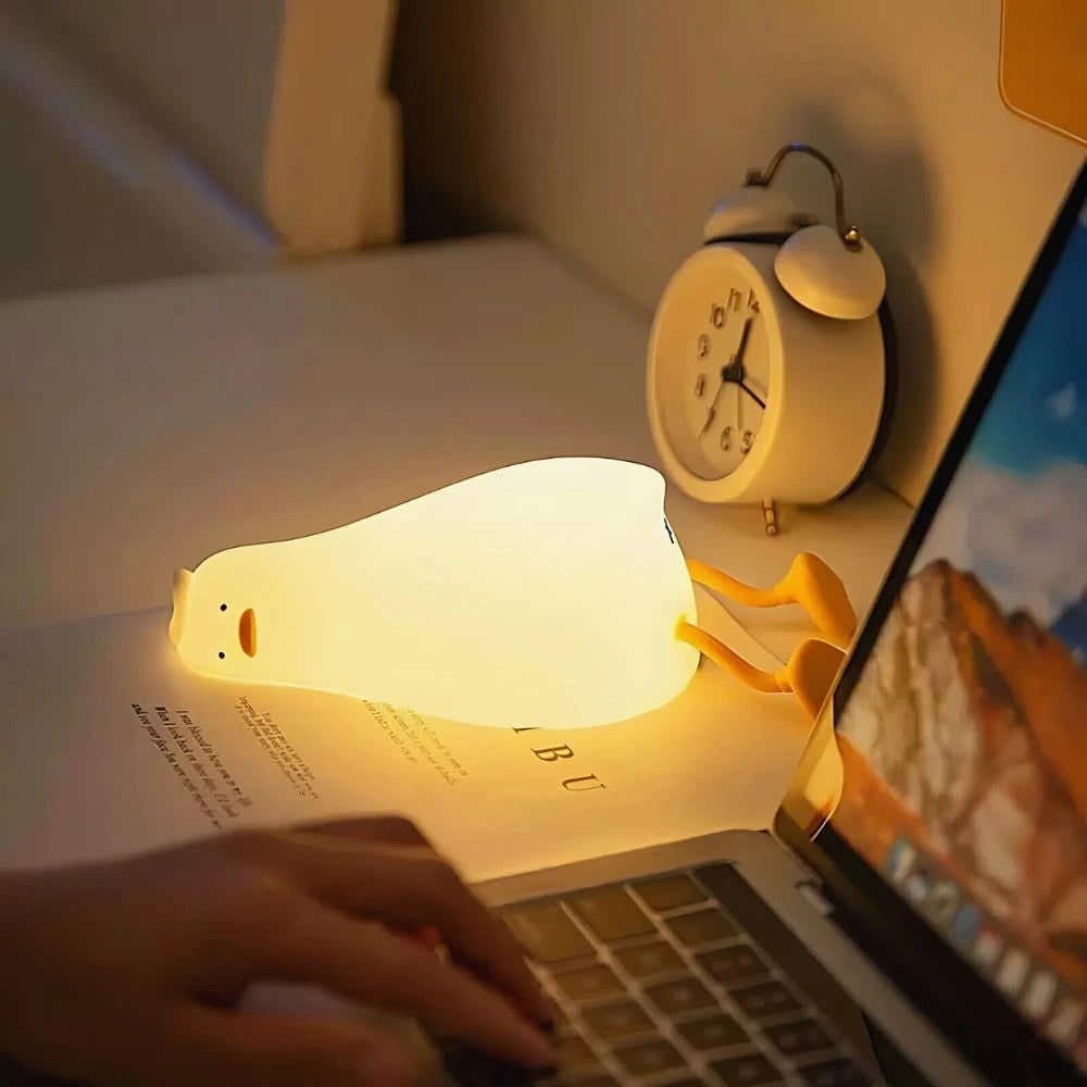 Rechargeable Soft Silicone Night Light with Touch-Activated LED and Animal Design for Kids - Image 2