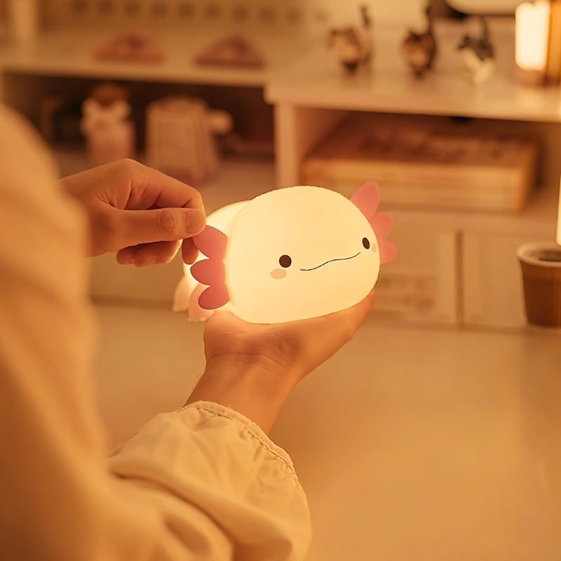 Rechargeable Soft Silicone Night Light with Touch-Activated LED and Animal Design for Kids - Image 20