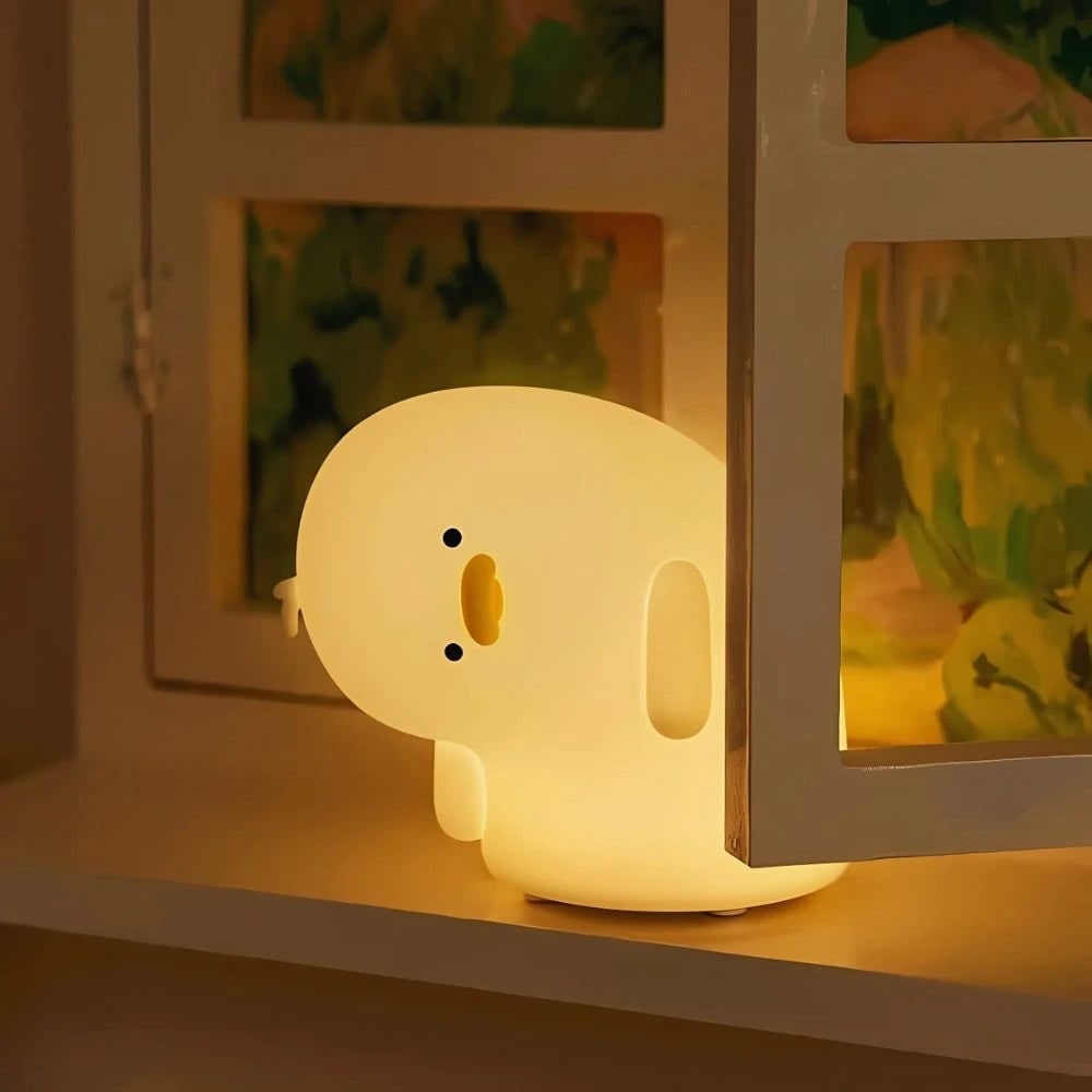 Rechargeable Soft Silicone Night Light with Touch-Activated LED and Animal Design for Kids - Image 3