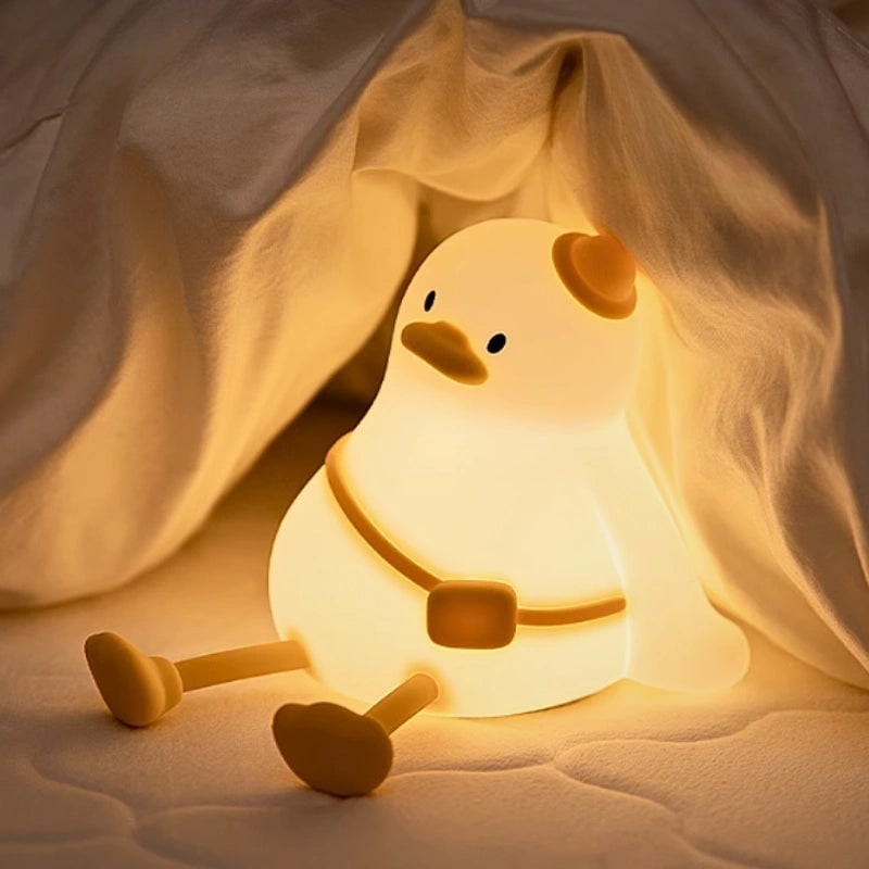 Rechargeable Soft Silicone Night Light with Touch-Activated LED and Animal Design for Kids - Image 6