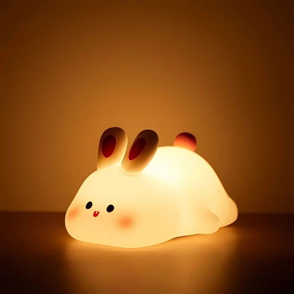 Rechargeable Soft Silicone Night Light with Touch-Activated LED and Animal Design for Kids - Image 7