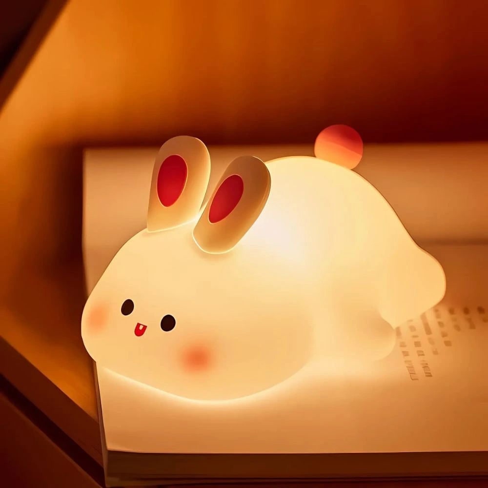 Rechargeable Soft Silicone Night Light with Touch-Activated LED and Animal Design for Kids - Image 8