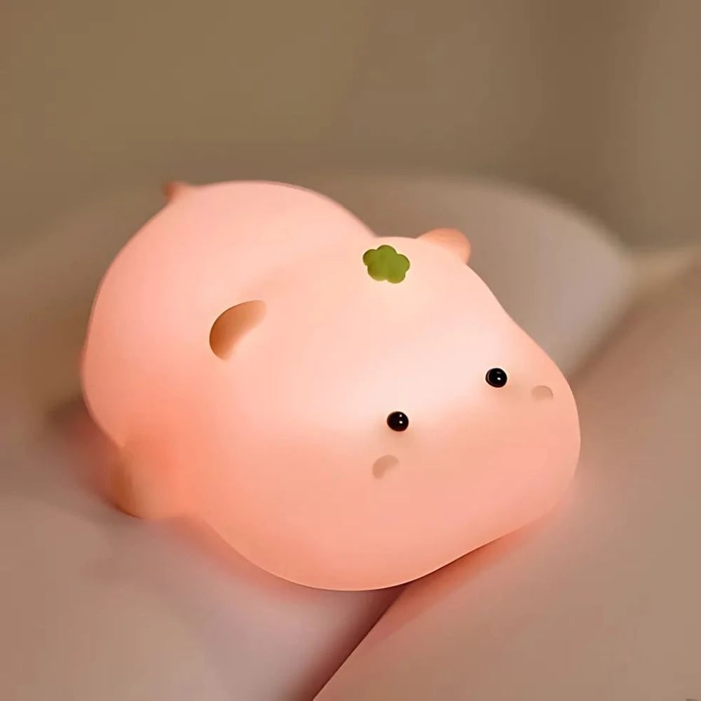 Rechargeable Soft Silicone Night Light with Touch-Activated LED and Animal Design for Kids - Image 9