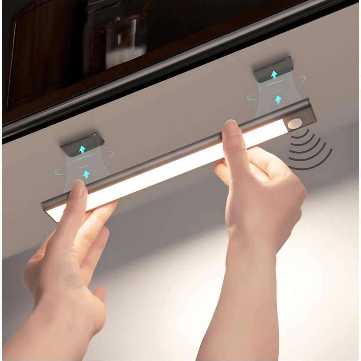 Rechargeable Under Cabinet Lights with Motion Sensor and Magnetic Mounting - Image 1