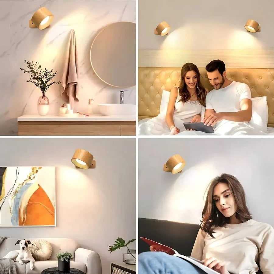 Rechargeable Wall Light with 360° Rotating Magnetic Head and Remote Control - Image 15