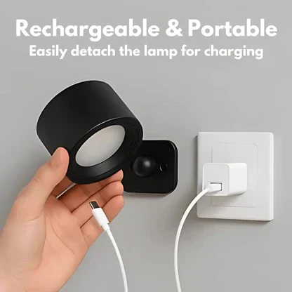 Rechargeable Wall Light with 360° Rotating Magnetic Head and Remote Control - Image 7