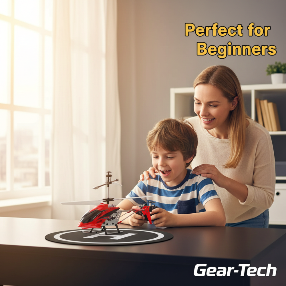 Remote Control Helicopter with Gyroscope Stabilizer and Metal Frame for Indoor Flight - Image 13