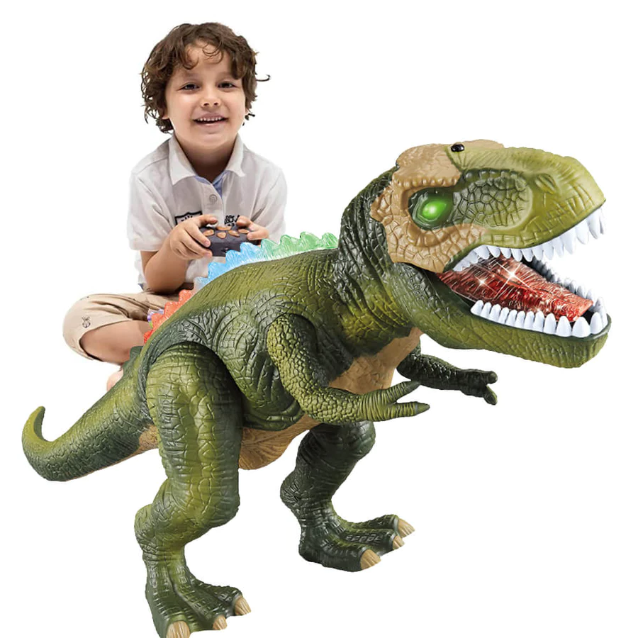 Remote Control Walking Dinosaur Toy with LED Lights and Sound Effects - Image 4