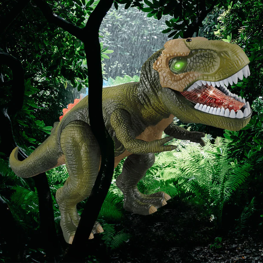 Remote Control Walking Dinosaur Toy with LED Lights and Sound Effects - Image 6