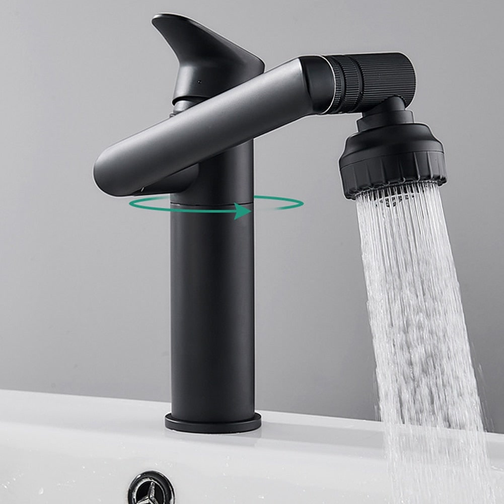 Rotating Kitchen Faucet with 360° Swivel Spout and Dual-Mode Spray Head - Image 2