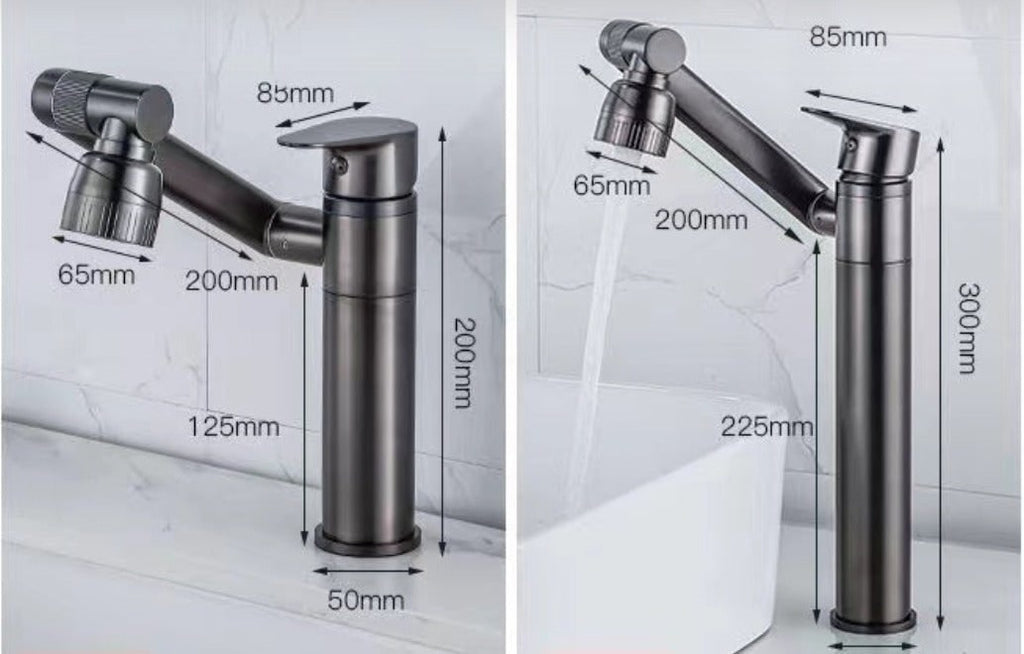 Rotating Kitchen Faucet with 360° Swivel Spout and Dual-Mode Spray Head - Image 3