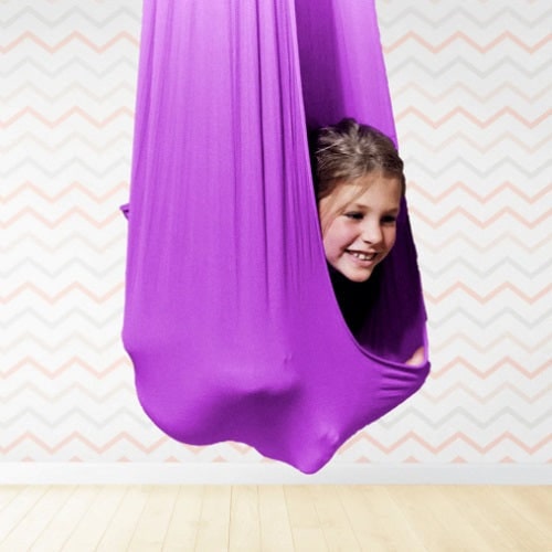 Sensory Swing with Cocoon Therapy Pouch for Kids' Indoor Calming - Image 5