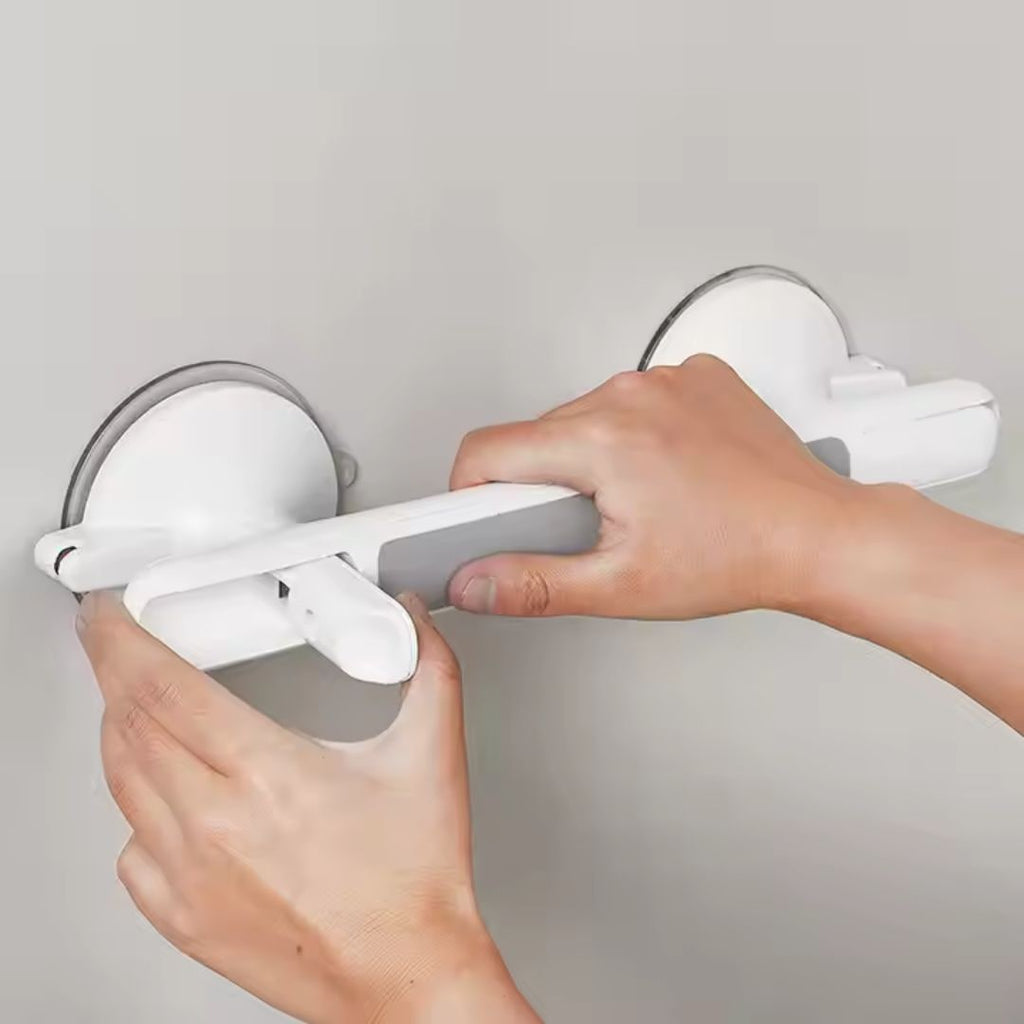 Shower Grab Bar with Suction Cup Safety Indicator and Rubberized Grip for Bathroom - Image 8