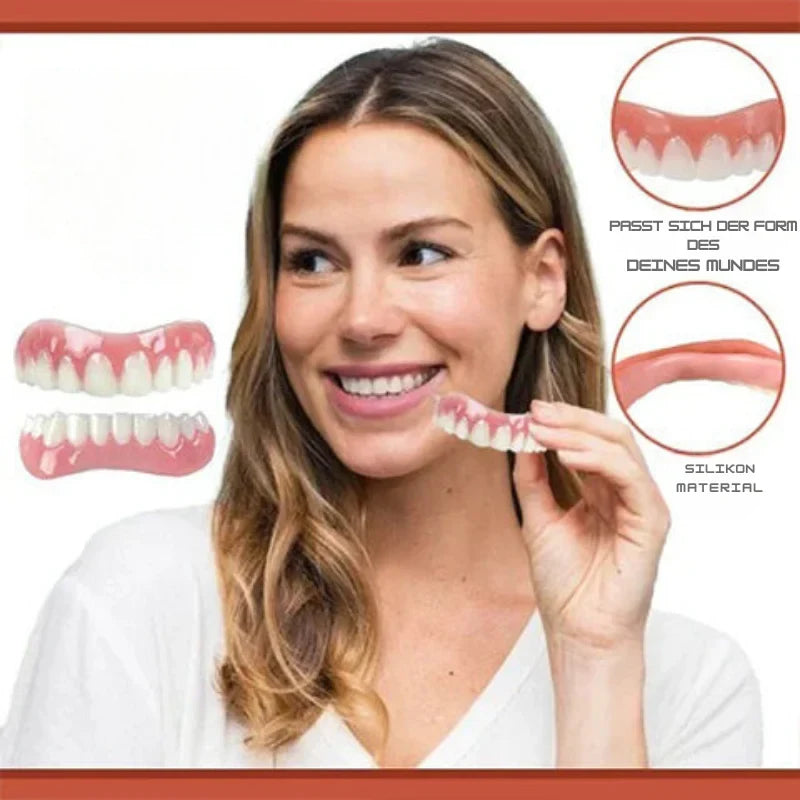 Snap on Veneers with Moldable Beads and Custom Fit False Teeth - Image 7