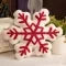 Snowflake Throw Pillow with Plush Sherpa Fabric and Embroidered Tufted Pattern - Image 10