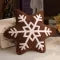 Snowflake Throw Pillow with Plush Sherpa Fabric and Embroidered Tufted Pattern - Image 11