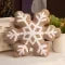 Snowflake Throw Pillow with Plush Sherpa Fabric and Embroidered Tufted Pattern - Image 9