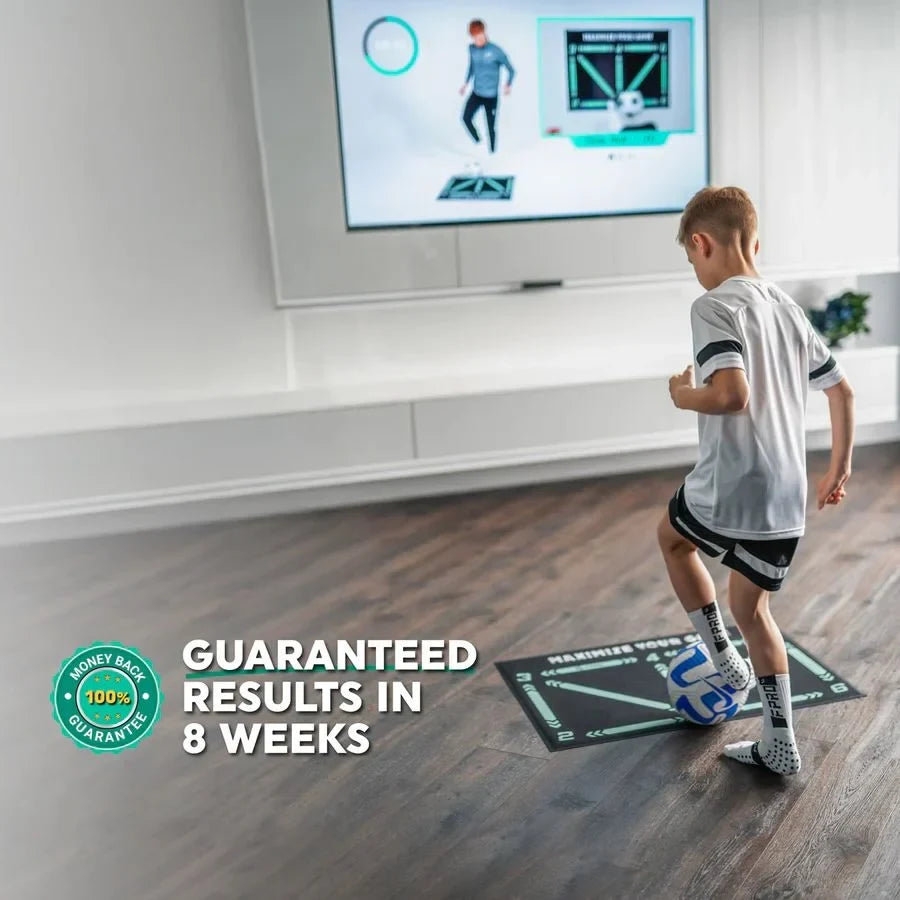 Soccer Training Equipment Mat with Numbered Guides and Non-Slip Backing for Footwork Drills - Image 3
