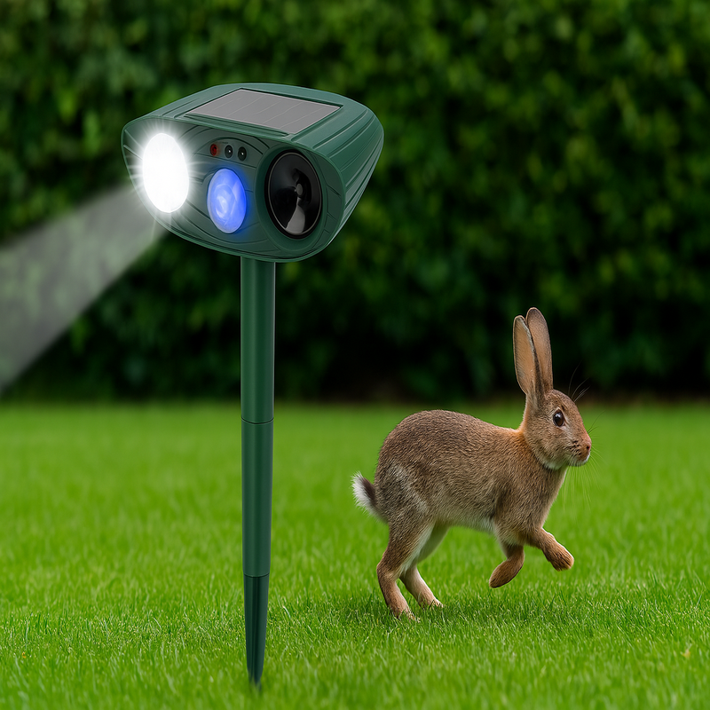 Solar Powered Ultrasonic Mouse Repellent with Motion Sensor and Flashing LED - Image 22