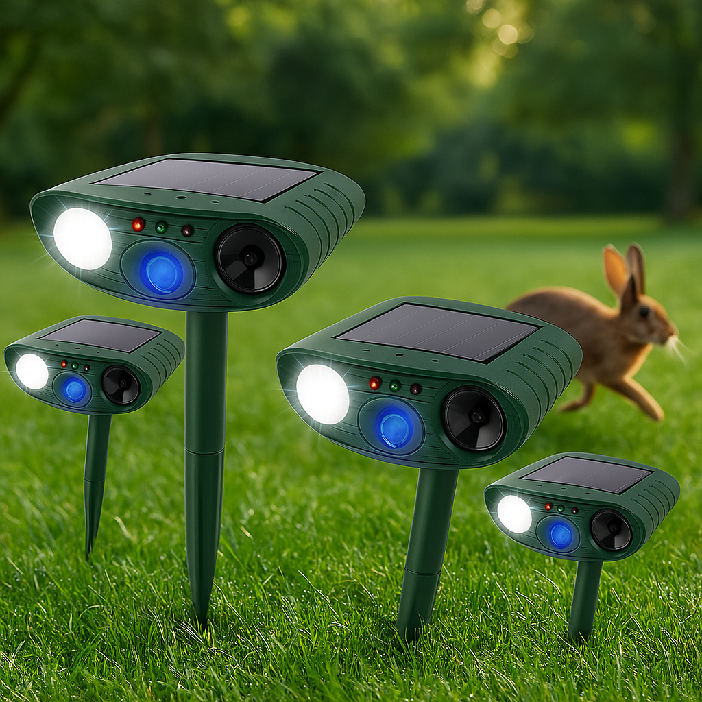 Solar Powered Ultrasonic Mouse Repellent with Motion Sensor and Flashing LED - Image 24