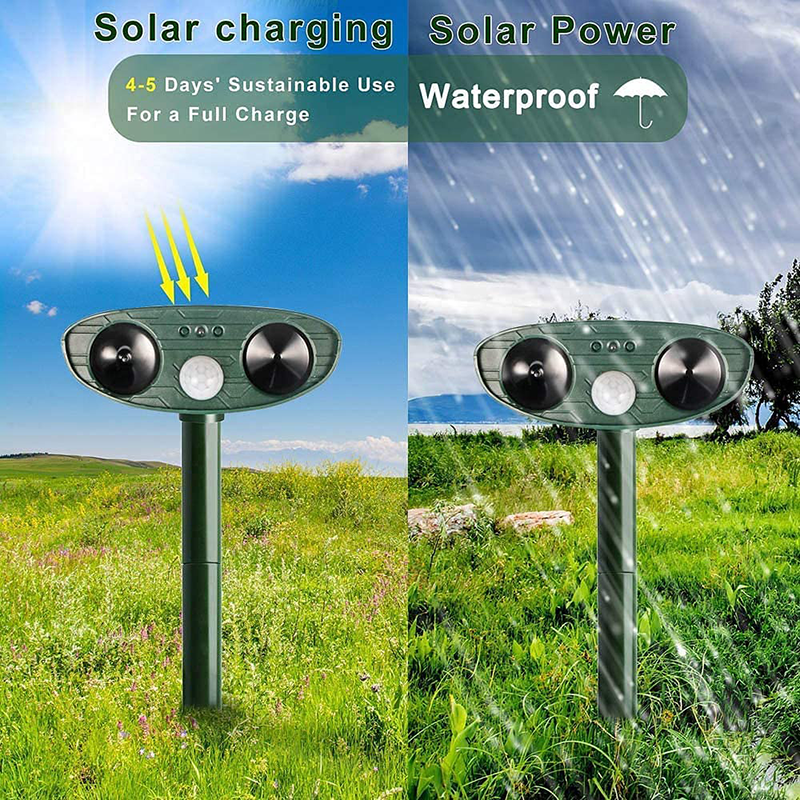 Solar Powered Ultrasonic Mouse Repellent with Motion Sensor and Flashing LED - Image 5