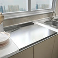 Stainless Steel Cutting Board with Countertop Lip and Non-Slip Base Dishwasher Safe - Image 1