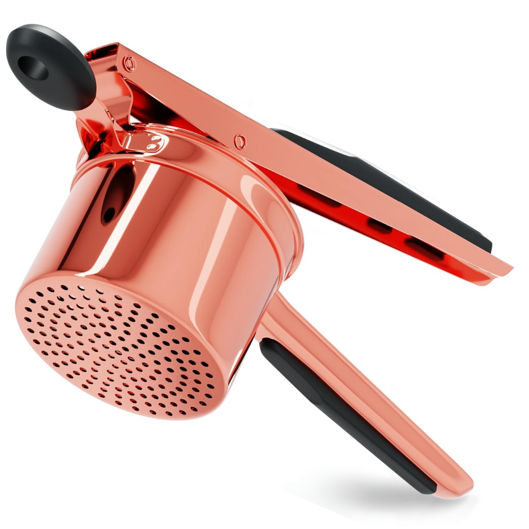 Stainless Steel Potato Ricer Press with Interchangeable Disks and Non-Slip Handles - Image 3