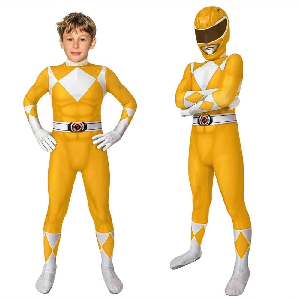 Superhero Costume Jumpsuit with Full-Head Mask and Diamond Pattern - Image 18