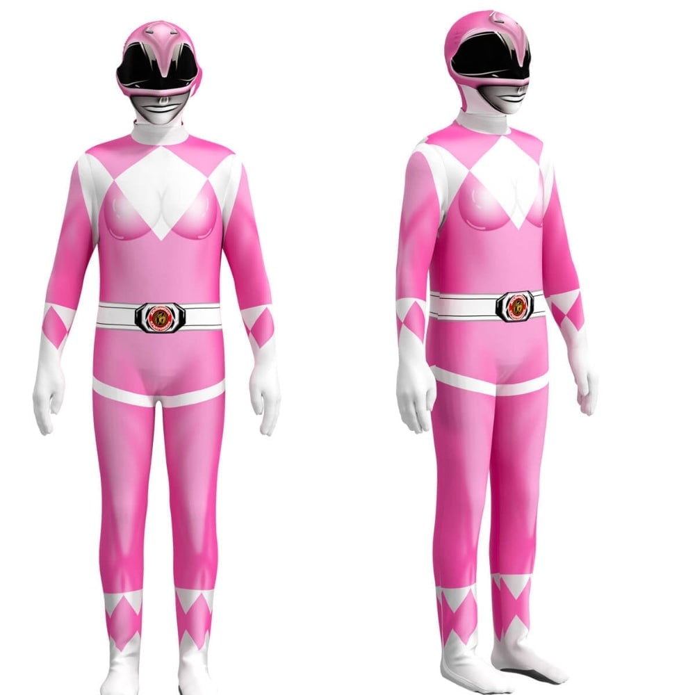 Superhero Costume Jumpsuit with Full-Head Mask and Diamond Pattern - Image 19