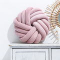 Throw Pillow with Knotted Ball Design in Soft Plush Velvet - Image 8
