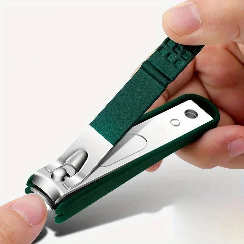 Toe Nail Clipper Set with Stainless Steel Blades Professional Fingernail File and Storage Case - Image 4