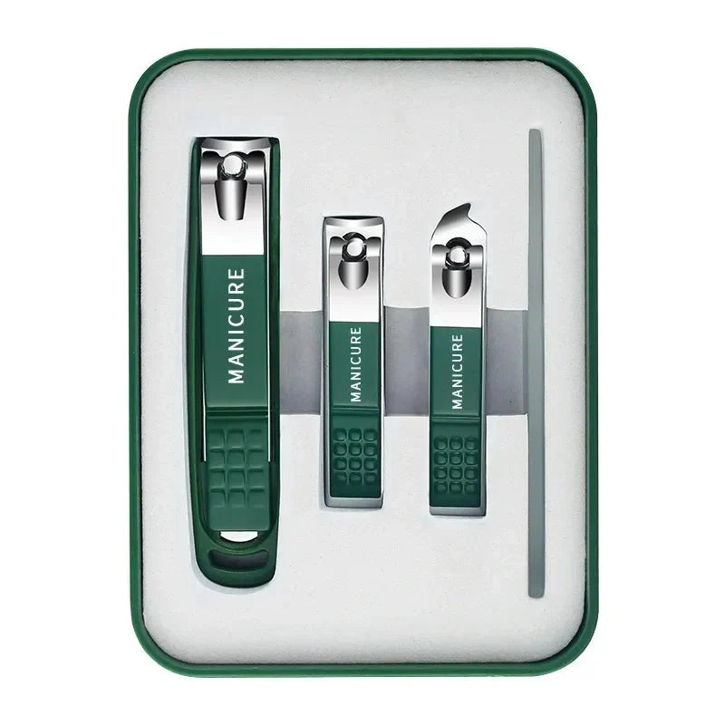Toe Nail Clipper Set with Stainless Steel Blades Professional Fingernail File and Storage Case - Image 8