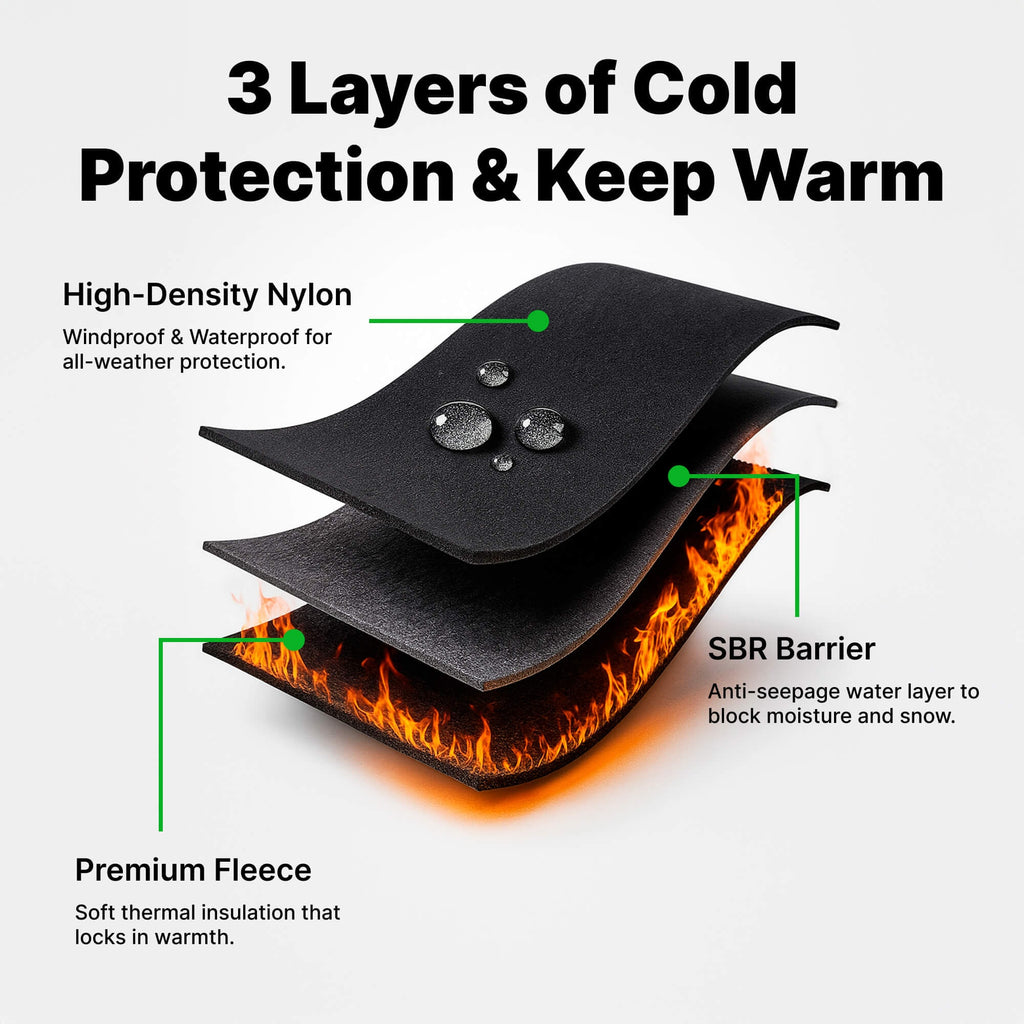 Touchscreen Winter Gloves with Thermal Fleece Lining and Windproof Shell - Image 3