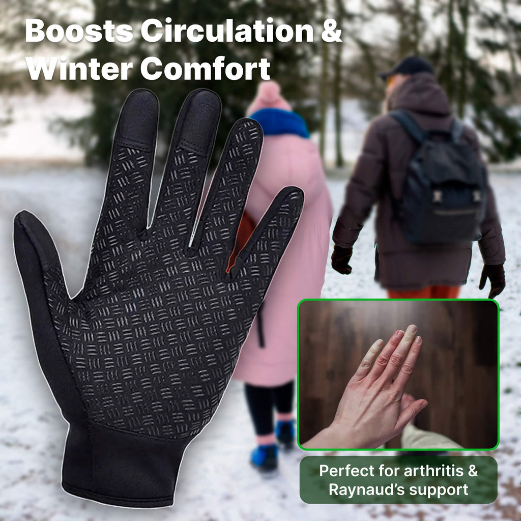 Touchscreen Winter Gloves with Thermal Fleece Lining and Windproof Shell - Image 6