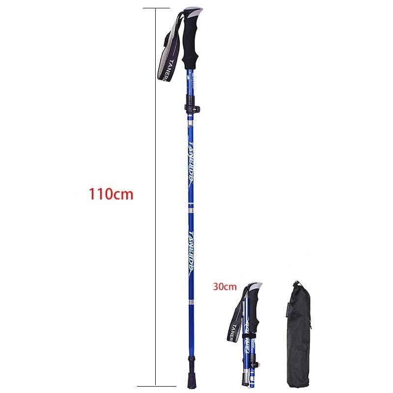 Trekking Poles Foldable Adjustable Lightweight with Ergonomic Foam Grip and Flip-Lock - Image 11