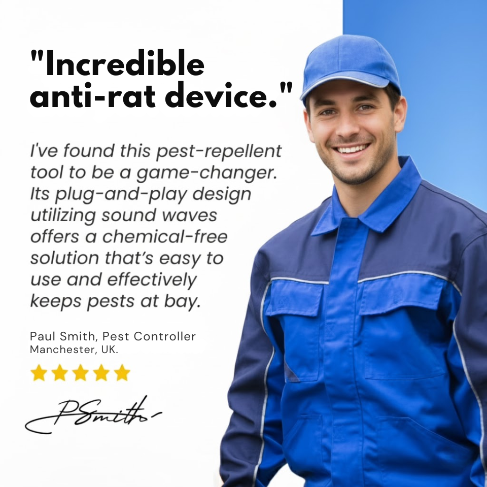 Ultrasonic Mouse Repellent with Rodent Control and LED Display Plug-In Device - Image 12