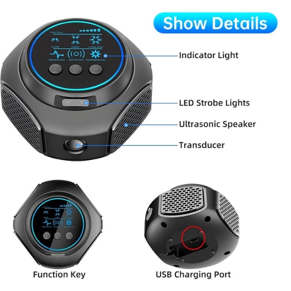 Ultrasonic Mouse Repellent with Rodent Control and LED Display Plug-In Device - Image 14