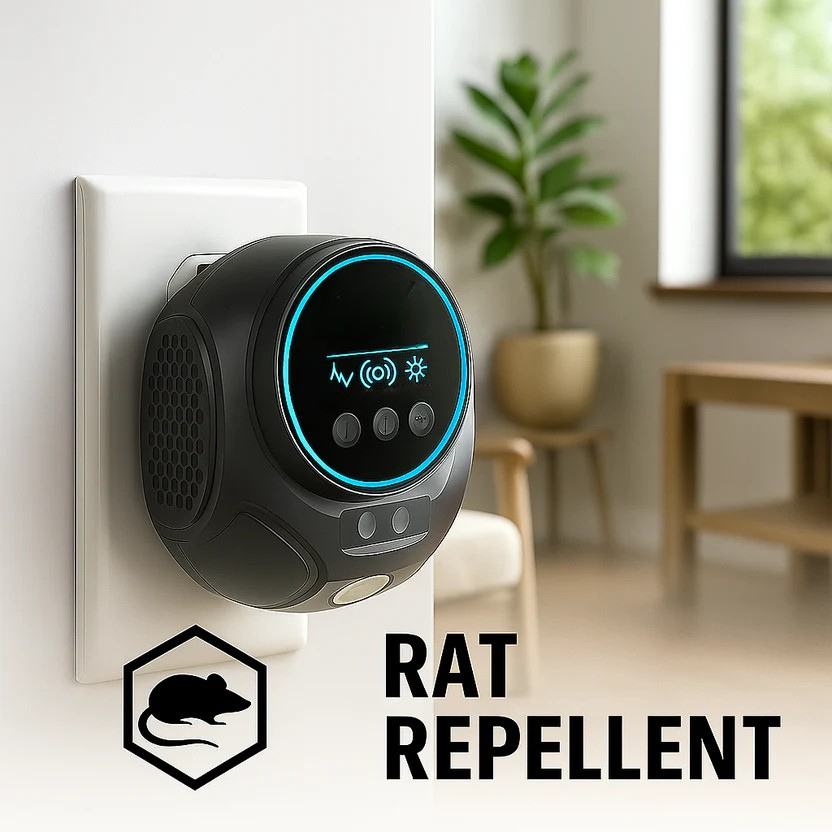 Ultrasonic Mouse Repellent with Rodent Control and LED Display Plug-In Device - Image 17