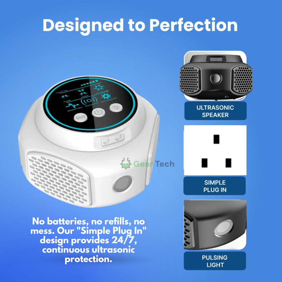 Ultrasonic Mouse Repellent with Rodent Control and LED Display Plug-In Device - Image 3