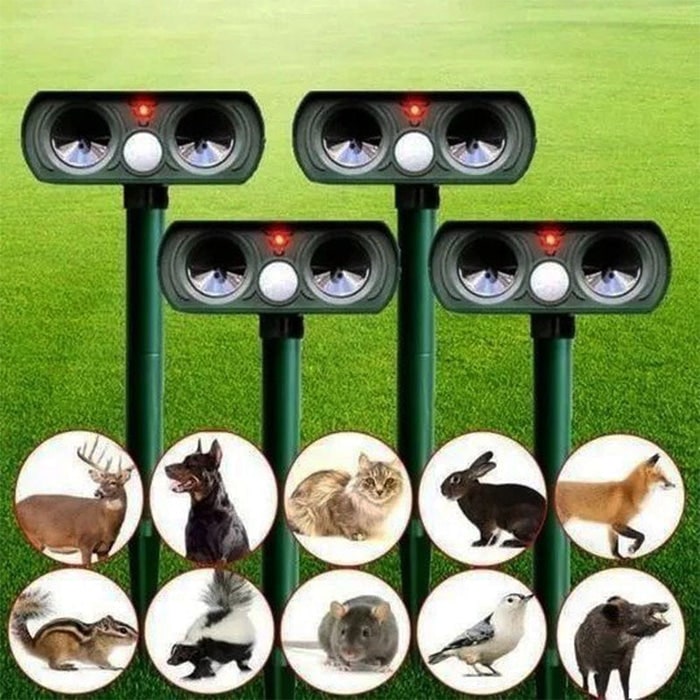 Ultrasonic Mouse Repellent with Solar Power and Motion Sensor for Outdoor Gardens - Image 2