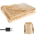 USB Heated Blanket Throw with Portable Fleece Fabric and Energy Efficient Design - Image 2