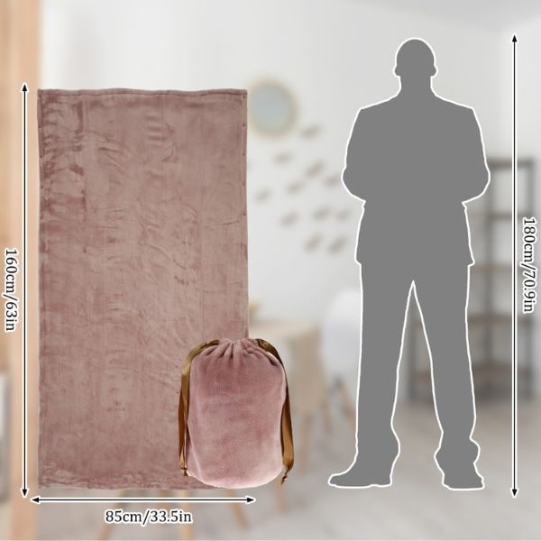 USB Heated Blanket Throw with Portable Fleece Fabric and Energy Efficient Design - Image 7