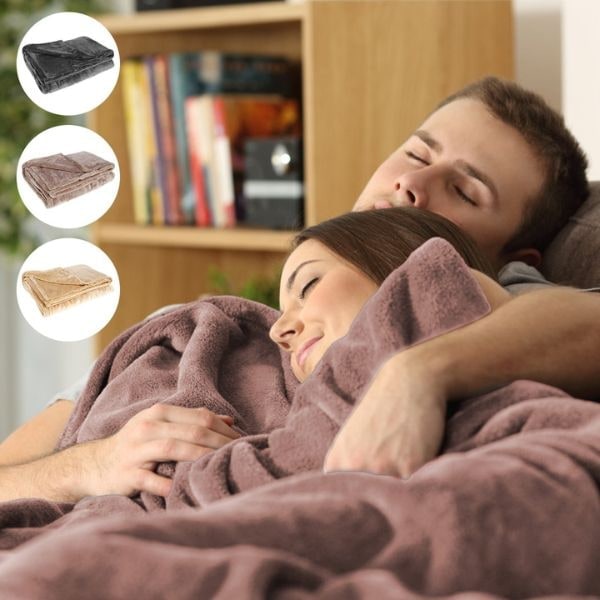 USB Heated Blanket Throw with Portable Fleece Fabric and Energy Efficient Design - Image 8