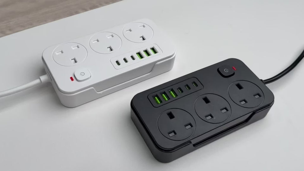 USB Power Strip with 3 AC Outlets 6 Ports and 2m Extension Cable - Image 10