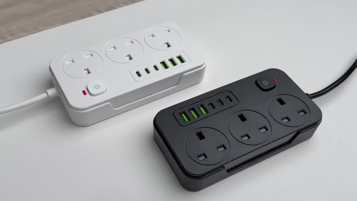USB Power Strip with 3 AC Outlets 6 Ports and 2m Extension Cable - Image 10