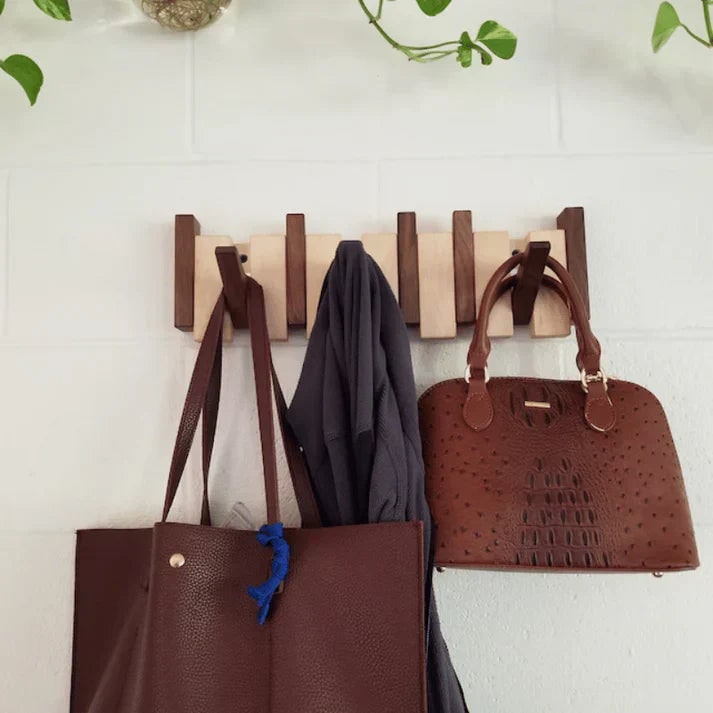 Wall Coat Rack with Foldable for Hallway and Entryway Storage - Image 3