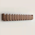 Wall Coat Rack with Folding Piano Key Space Saving Entryway Organizer - Image 1