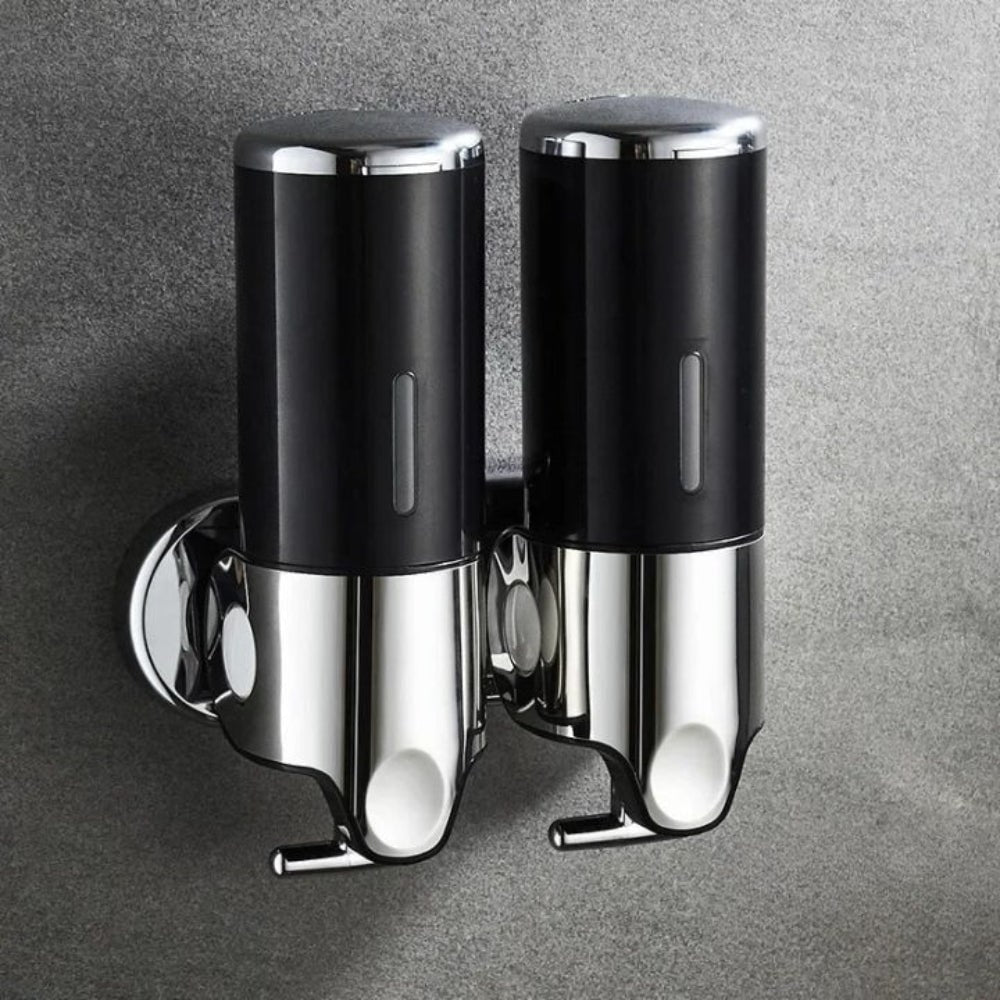Wall-Mounted Shower Soap Dispenser with Manual T-Bar Lever and Detachable Chambers - Image 17
