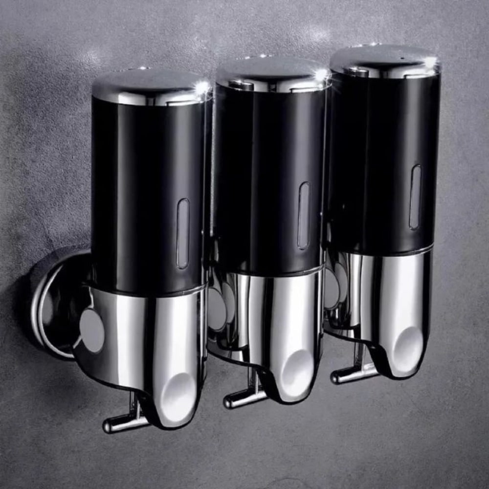 Wall-Mounted Shower Soap Dispenser with Manual T-Bar Lever and Detachable Chambers - Image 18