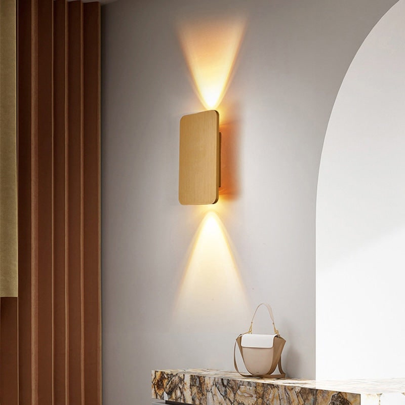 Wall Sconce Lighting with Bi-Directional LED and Brushed Metal Flush Mount - Image 7